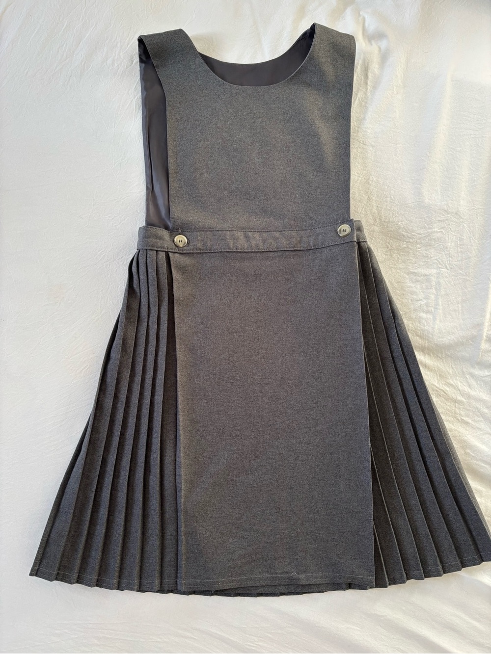 Pleated grey dress